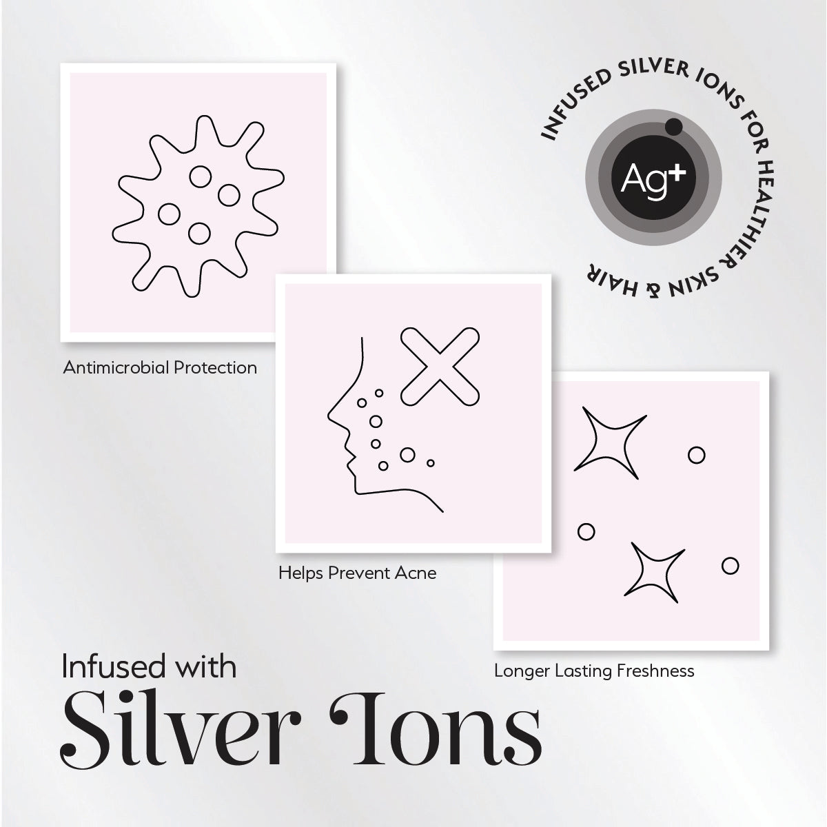 Silver Cloud Fluffy Sleep Mask Infused with Silver Ions White