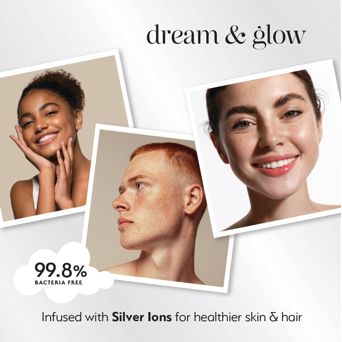 Silver Cloud Ultimate Silver Infused Satin Pink Giftset