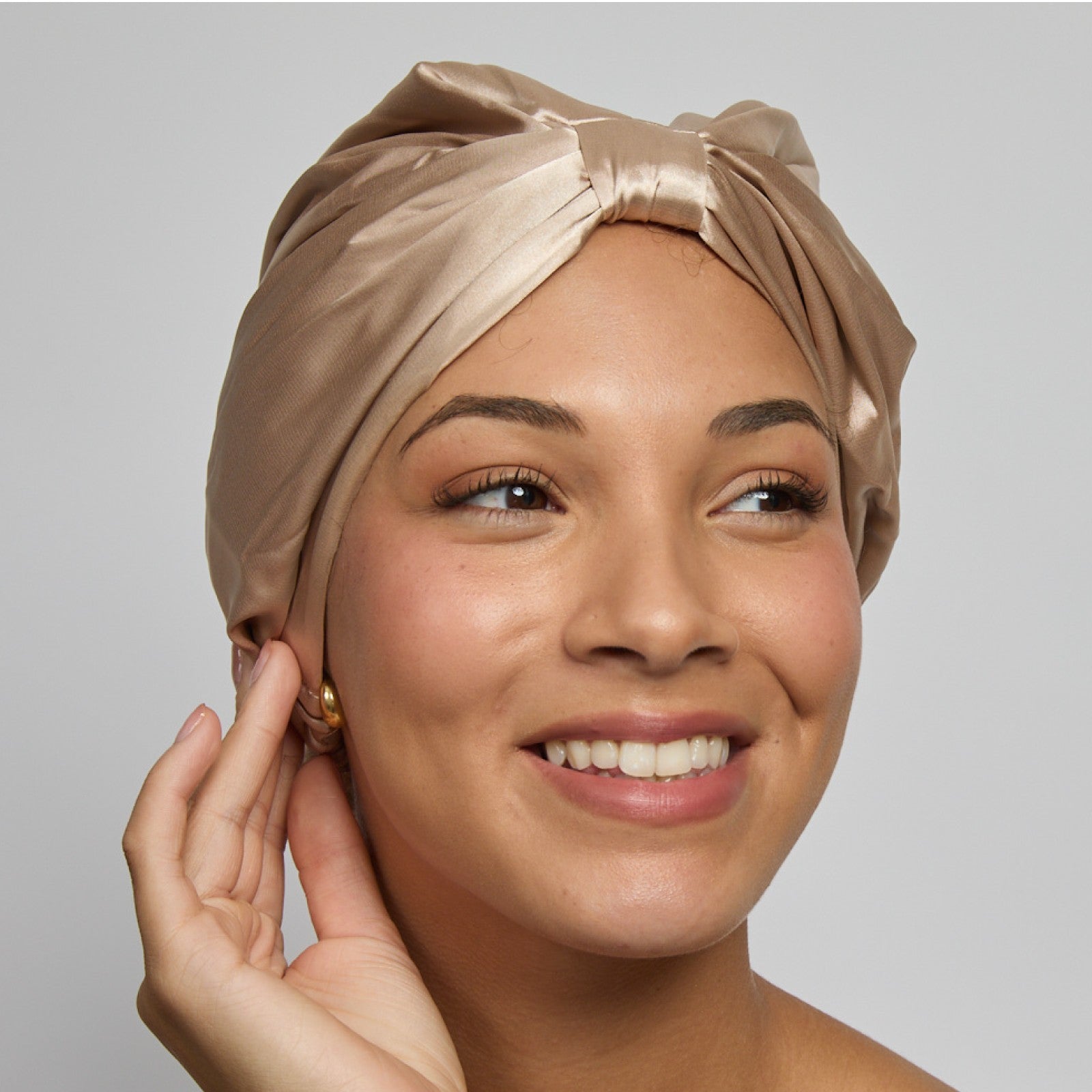 Silver Cloud Hair Wraps Infused with Silver Ions - Caramel