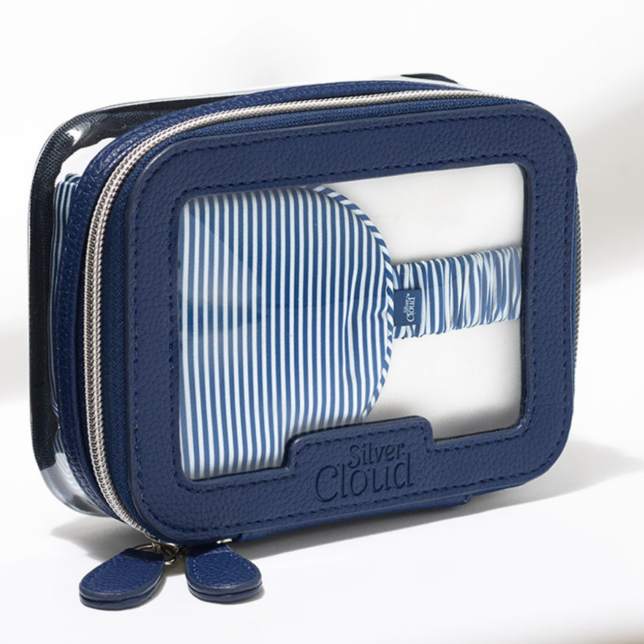 Silver Cloud Santorini Satin+ Pillowcase, Sleep Mask, Scrunchie Travel Set