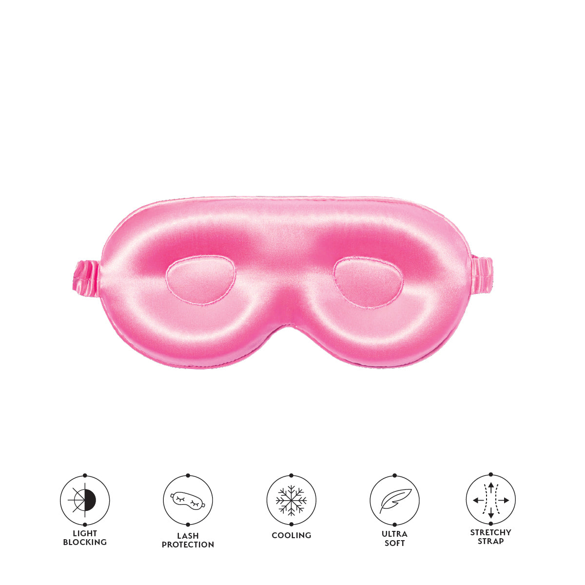 Silver Cloud Contour Sleep Mask Infused with Silver Ions – Fuchsia