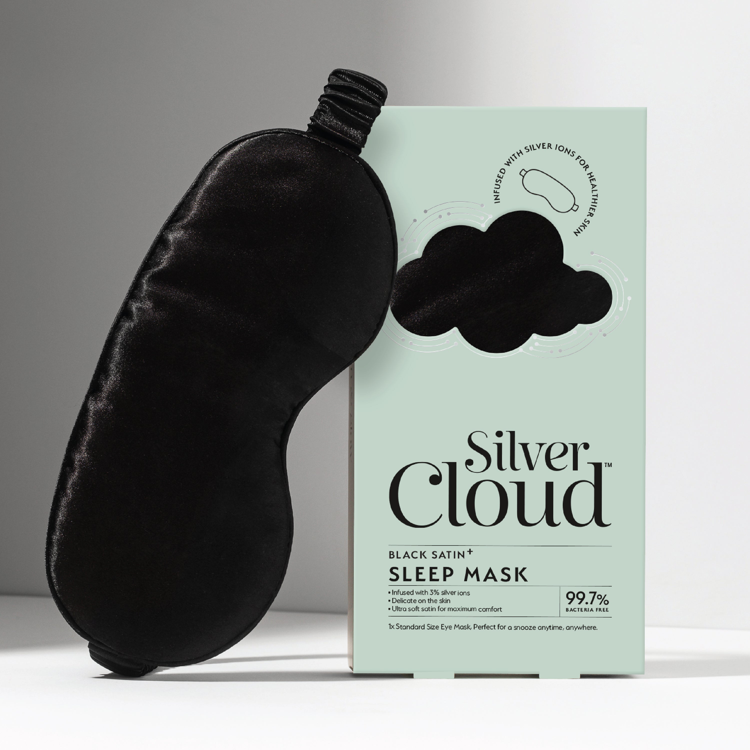 Black Satin Sleep Mask