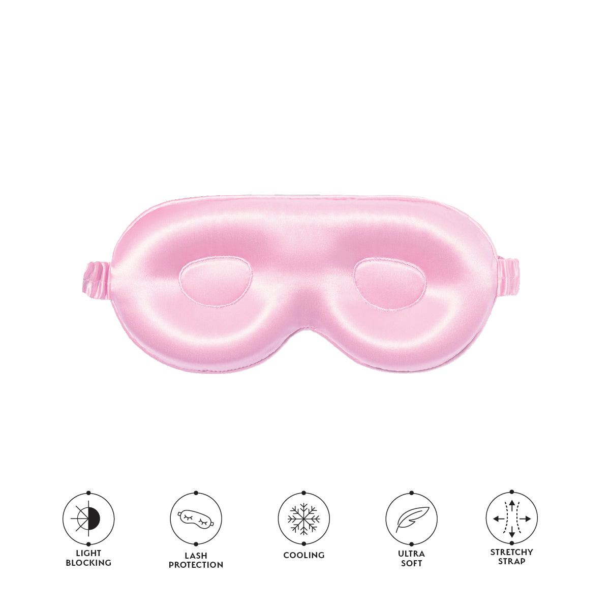 Silver Cloud Contour Sleep Mask Infused with Silver Ions – Pink