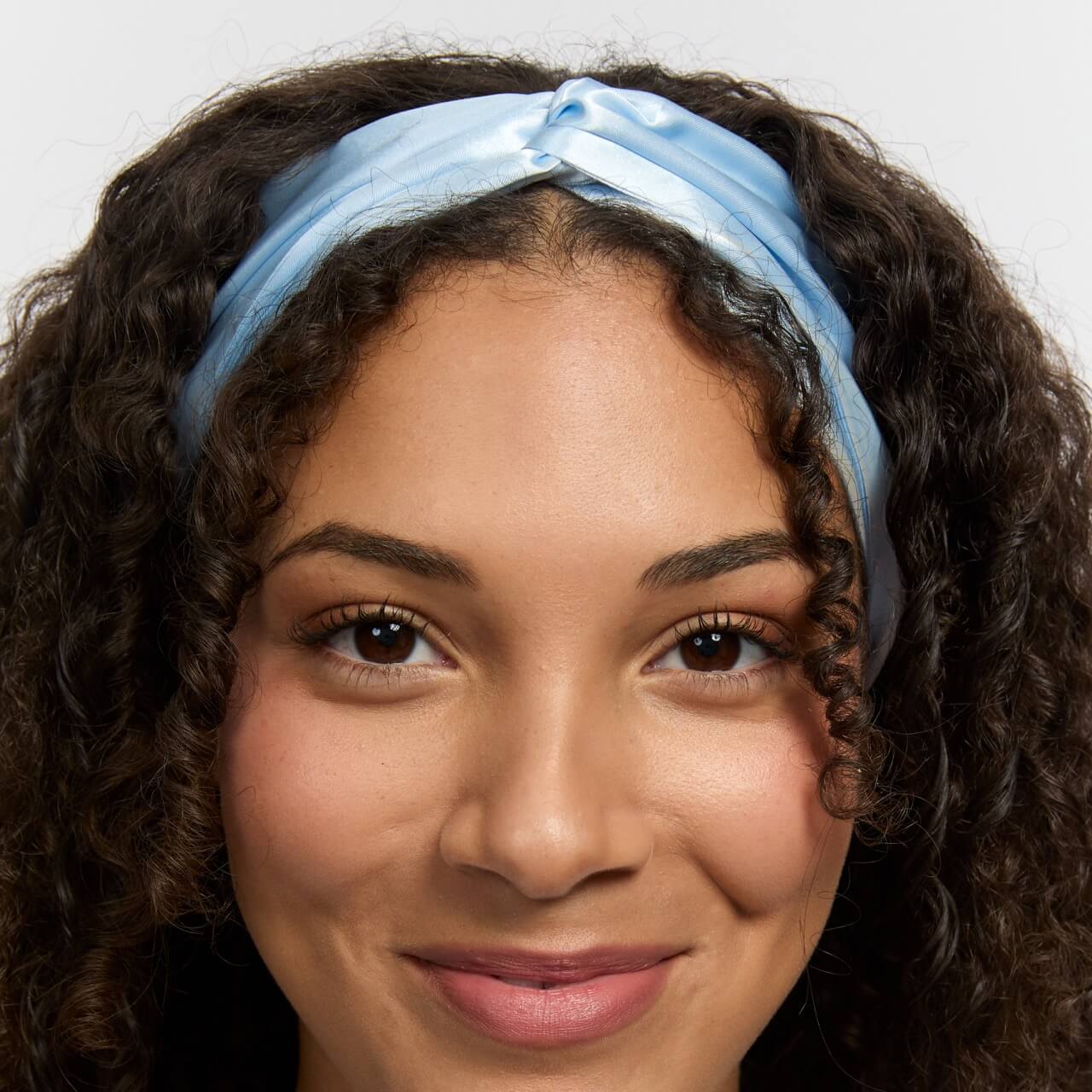 Silver Cloud Satin+ Headband Santorini Blue