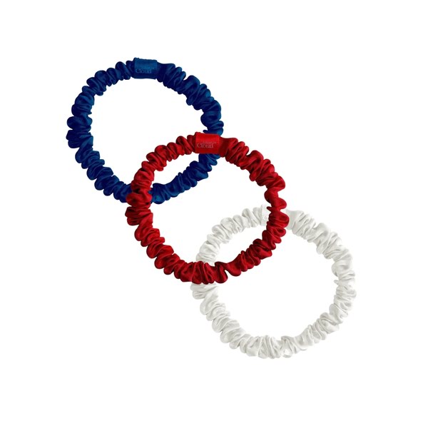 Silver Cloud Satin+ Skinny Scrunchies World Cup Edition