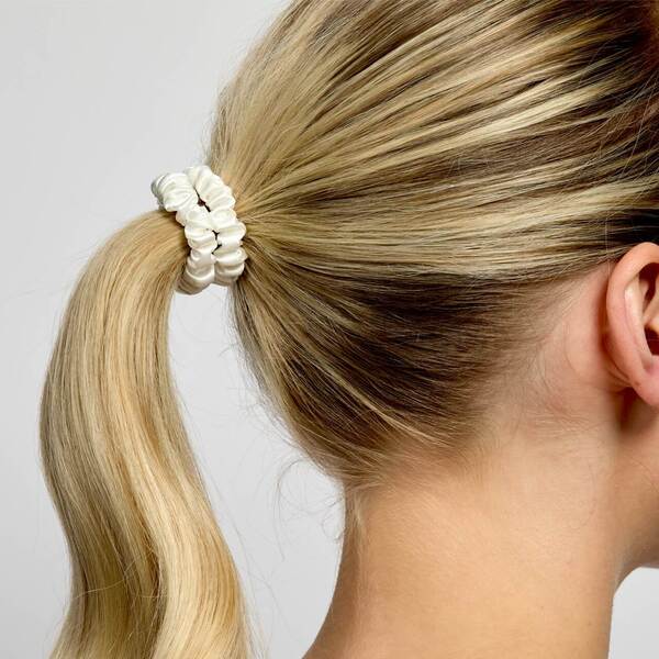 Silver Cloud Satin+ Skinny Scrunchies World Cup Edition