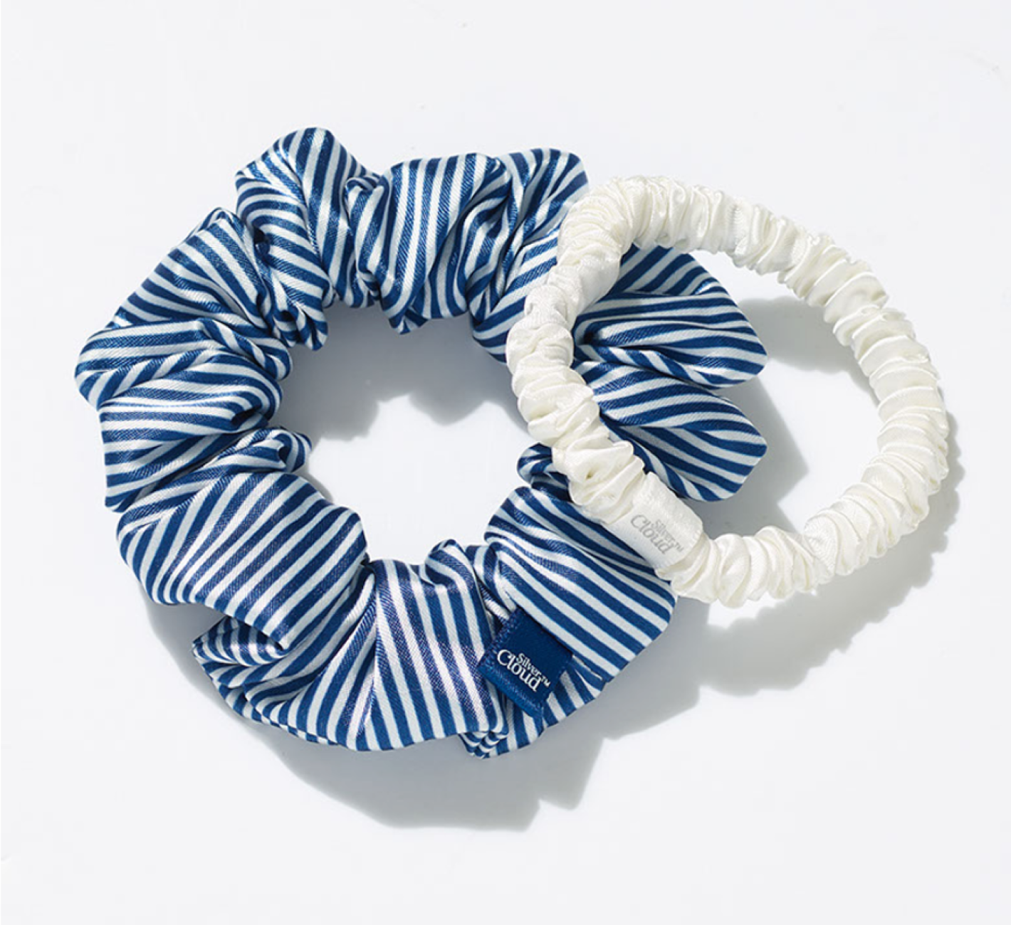 Silver Cloud Santorini Satin+ Pillowcase, Sleep Mask, Scrunchie Travel Set