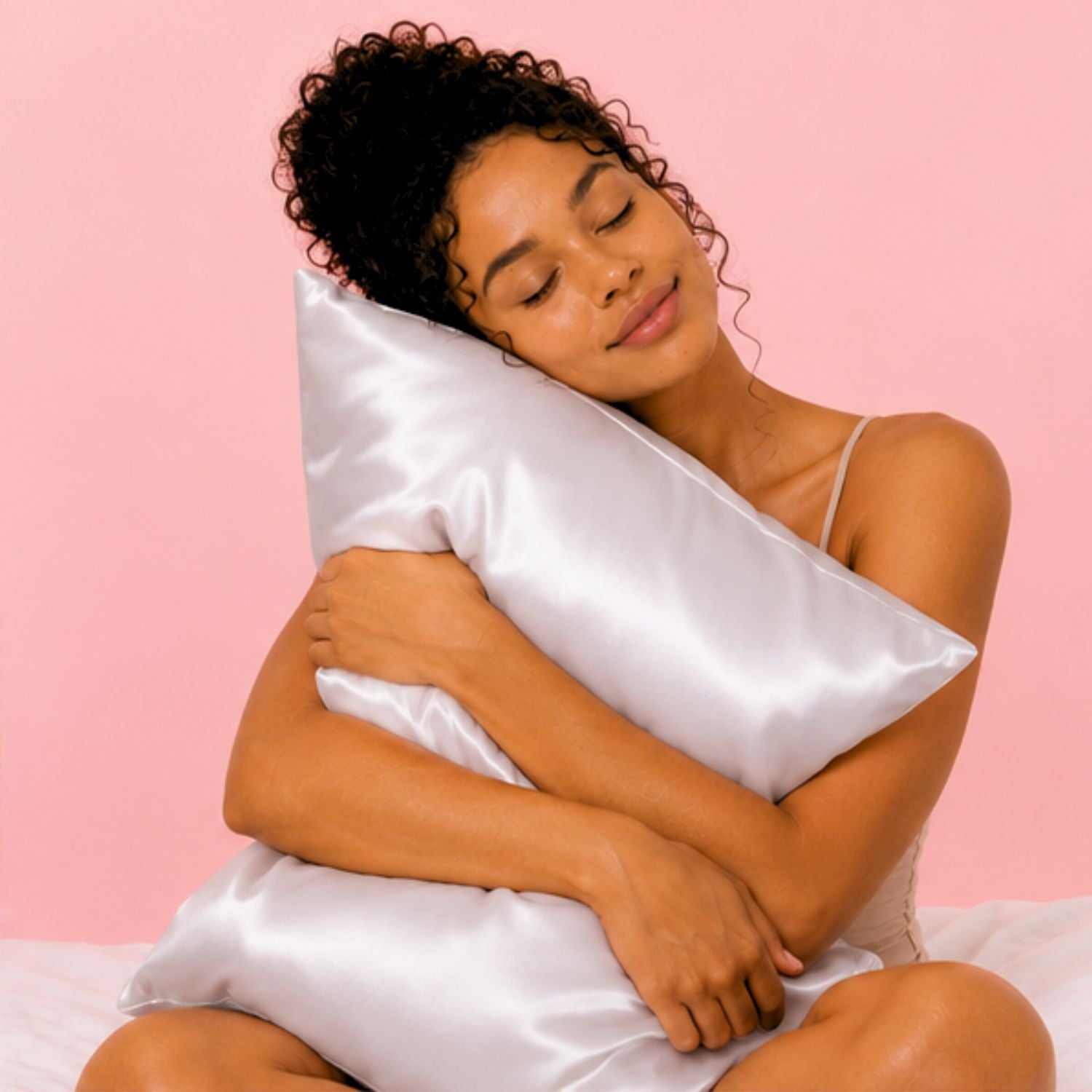 Silver Cloud Satin Pillowcase Infused With Silver Ions